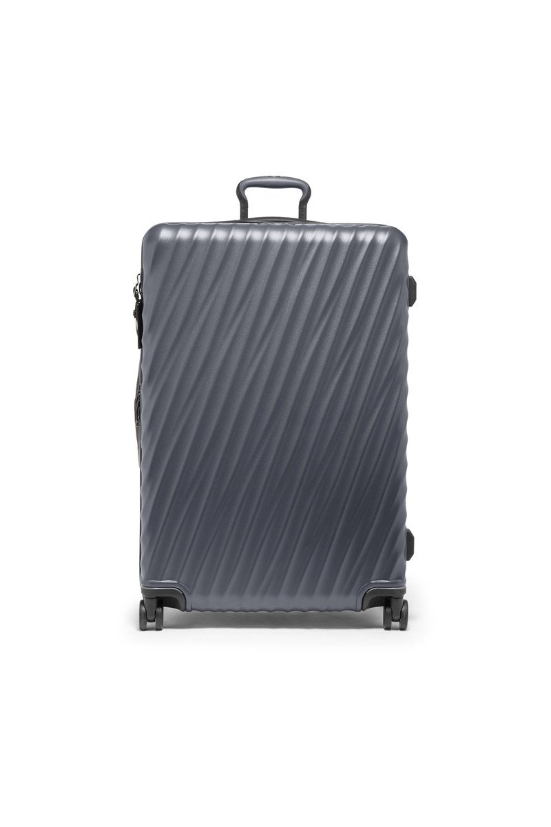 Large Expandable Checked Luggage 76cm| Grey Texture