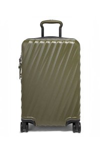 Medium Expandable Checked Luggage 66 cm | Olive Texture
