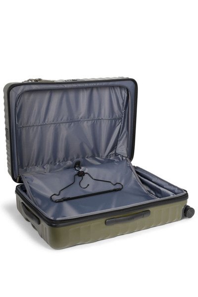 Medium Expandable Checked Luggage 66 cm | Olive Texture