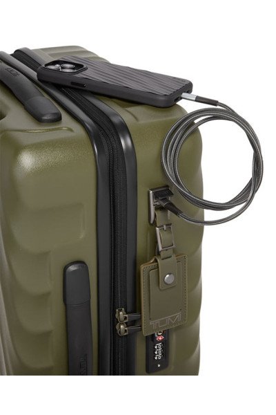 Medium Expandable Checked Luggage 66 cm | Olive Texture