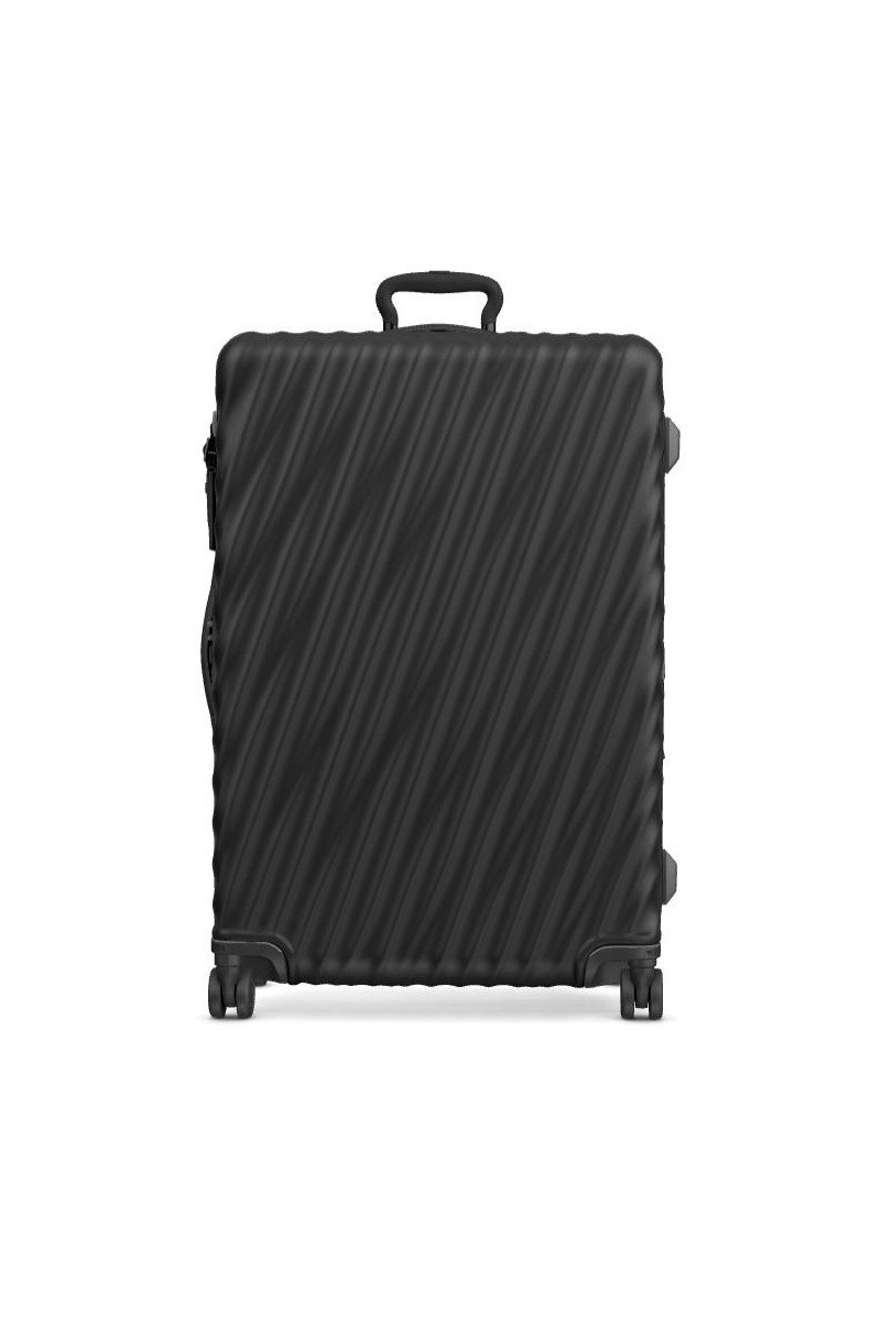 Extended Trip Expandable Checked Luggage 76 cm | Black Texture